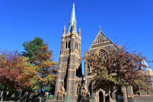 The grand cathedral architecture in Armidale New South Wales Australia