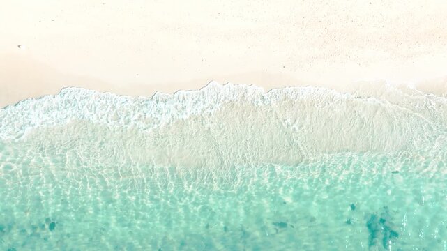 Serene coastal scene with clear ocean water