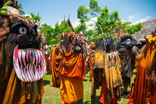 Lampang Province, Thailand - May 1, 2026. The Jae Son Ghost Puppet Festival and Fancy Dress is a Halloween-style festival of the ghost-like creatures of Muang Pan, Lampang Province, Thailand...