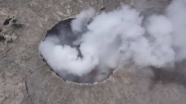 Erta Ale volcano Danakil Depression Ethiopia, eruption.