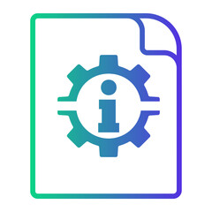 Obraz premium instruction Line Gradient Icon