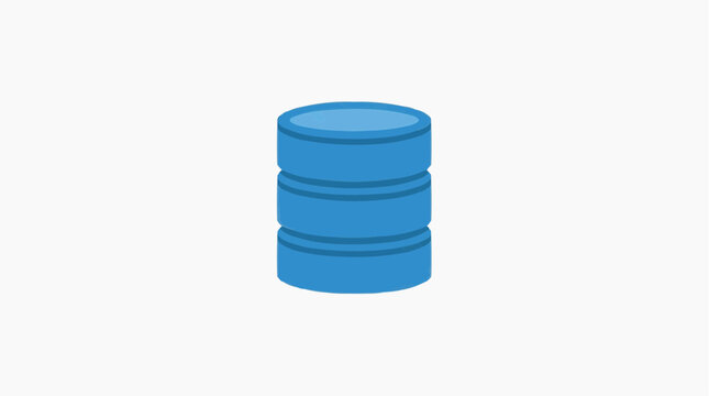 Database icon: A simple database icon, depicting a data storage, signifies the essence of digital information storage and retrieval.