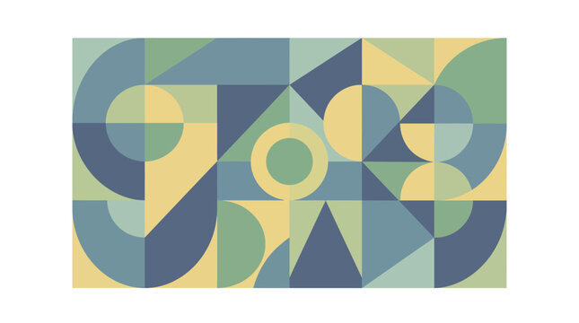 Abstract Geometric Art, Shapes and Colors, Digital Illustration, Modern Design, Minimalist Style, Vibrant Composition