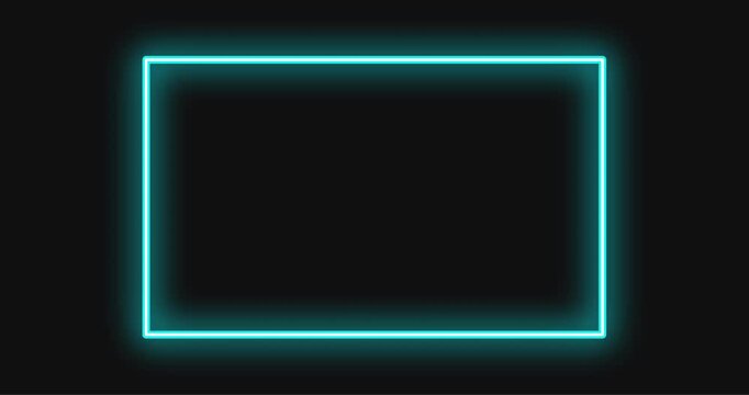 rectangle neon frame. rectangle neon frame animation. rectangle neon frame alpha channel	
