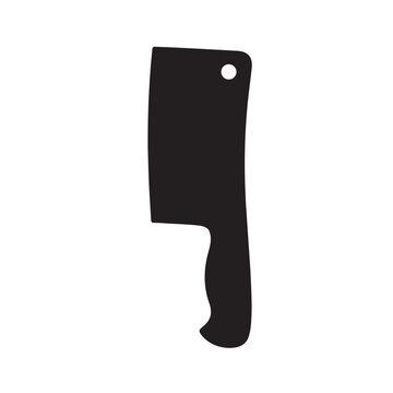 butcher meat cleaver Kitchen Knife Illustration in Vector