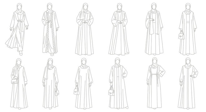 Monks in various poses standing.