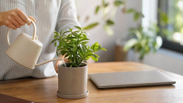 Plant Care Break From Work