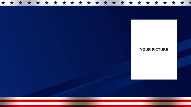 American Flag theme background. Suitable to use as title, video intro, overlay and other content with American flag