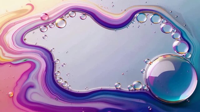 Abstract Fluid Marble Swirl Video Footage Colorful.