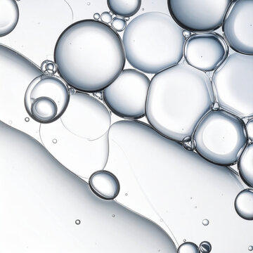 Macro clear liquid bubble texture