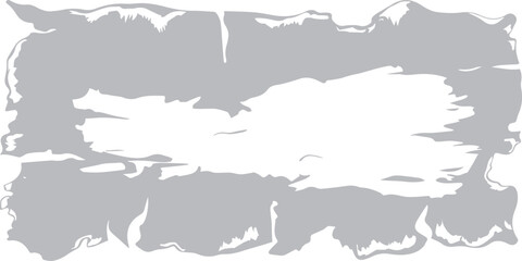 Detailed vector illustration of a torn paper world map silhouette featuring a grunge texture and country borders with a focus on Europe and France's geographic shape © Pixel plant