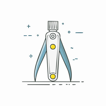 Illustration of a caliper tool