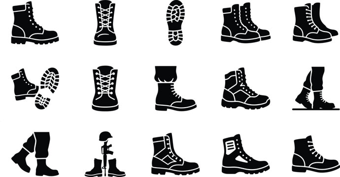 Memorial day tribute military boots silhouettes may 27 usa