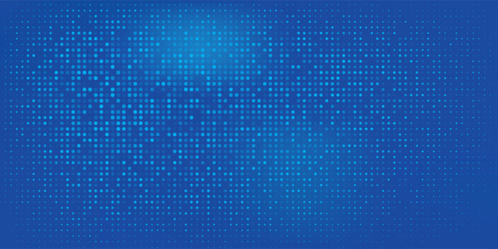Blue Halftone Dot Background With Digital Dotted Pattern for Technology and Modern Design eps10