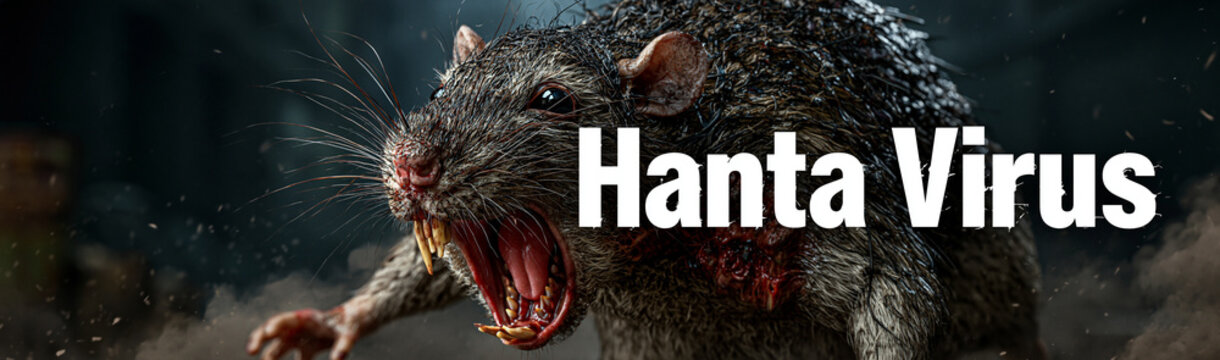 Hanta Virus and the Threat of Rats: This image captures the essence of potential threat, highlighting the dangers of hanta virus and the rodents that carry it. 