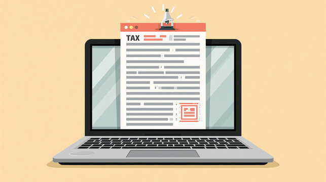 Online Tax Return and Financial Document Management on Laptop: A Comprehensive Guide to E-Filing, Tax Planning, and Accounting Compliance