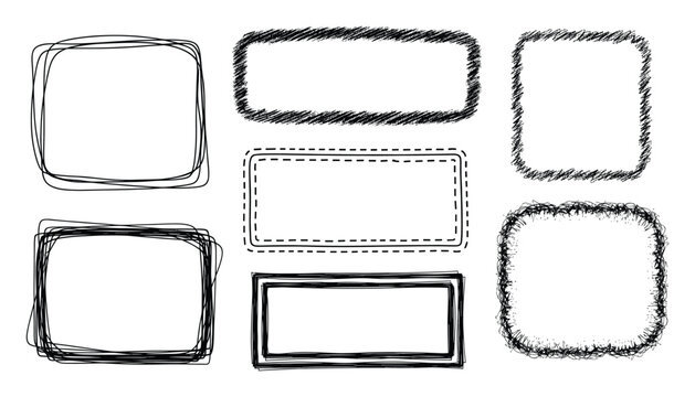 Hand drawn frames and borders add a genuine sketchy feel for presentations, social media, print.