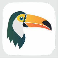 Obraz premium Stylized Toucan Bird Illustration