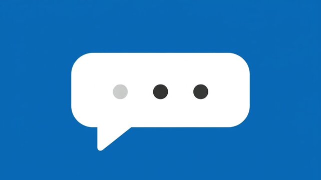Chat bubble icon with three dots indicating typing or waiting.