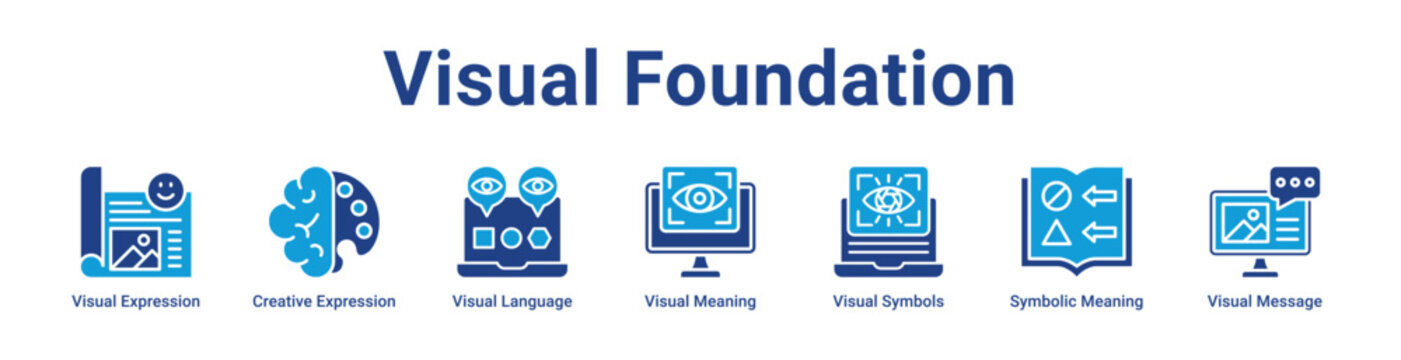 -Visual Foundation Web Icon Banner and Collection