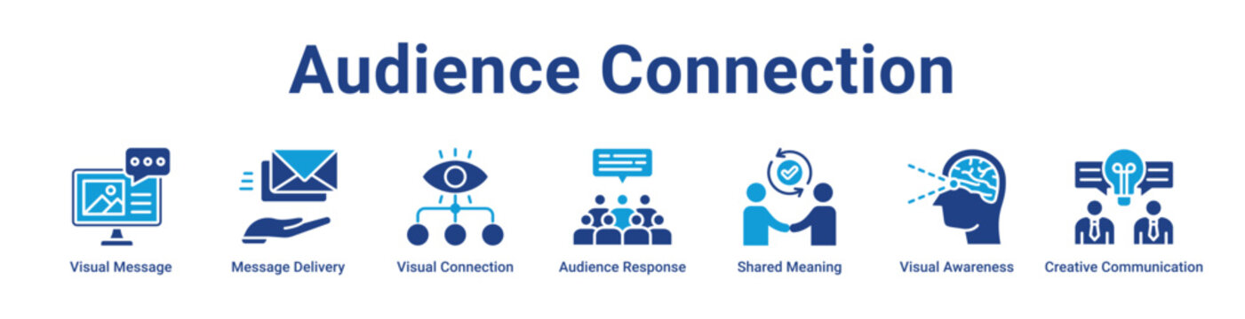 -Audience Connection Web Icon Banner and Collection