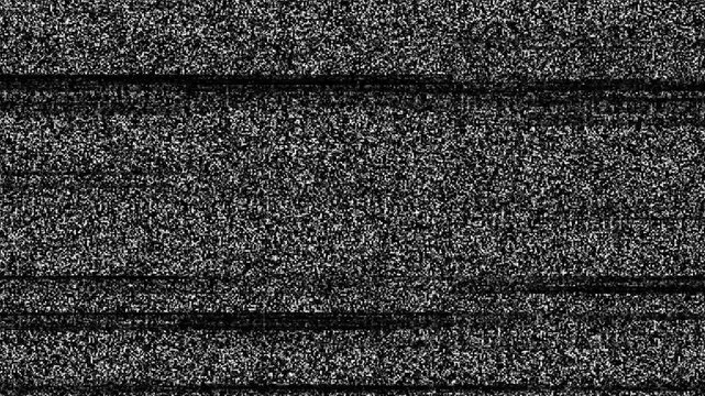 Retro VHS Bad Analog CRT TV Static Seamless Video Background Overlay Loop. 4K Video