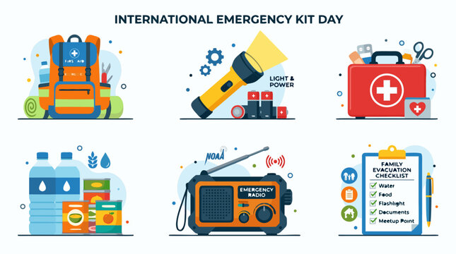International Emergency Preparedness Day Essential Supplies and Safety Information for Survival Kits
