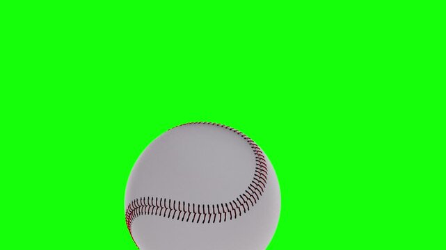 3D Realistic Baseball Passing Frame - Professional Sports Transition Element. 4K.
