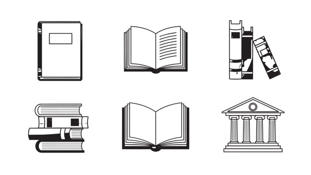 Collection of Books and Reading Materials Expressing Study and Learning Themes.
