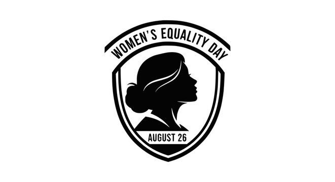Women's Equality Day August 26 Emblem Silhouette