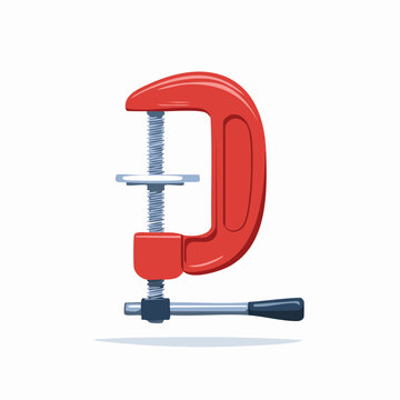 Red C-Clamp Tool