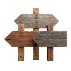 Fototapeta premium Rustic wooden stool with log and branch legs on transparent background