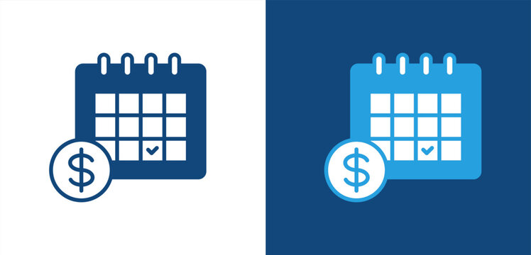 payment icon, with light and dark background.
