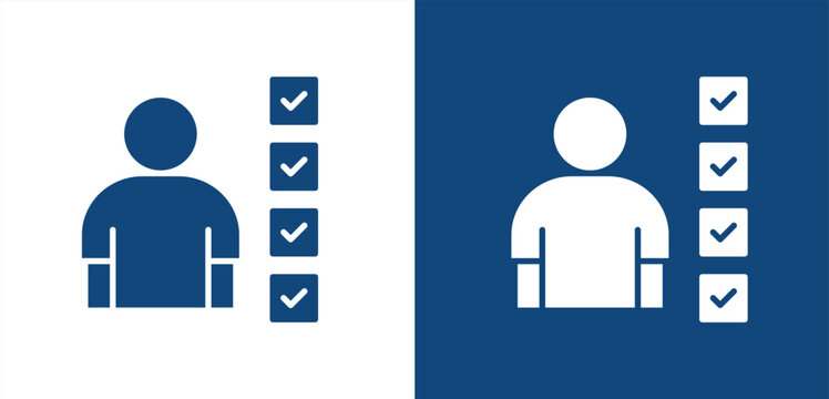 Resume icon, with light and dark background.