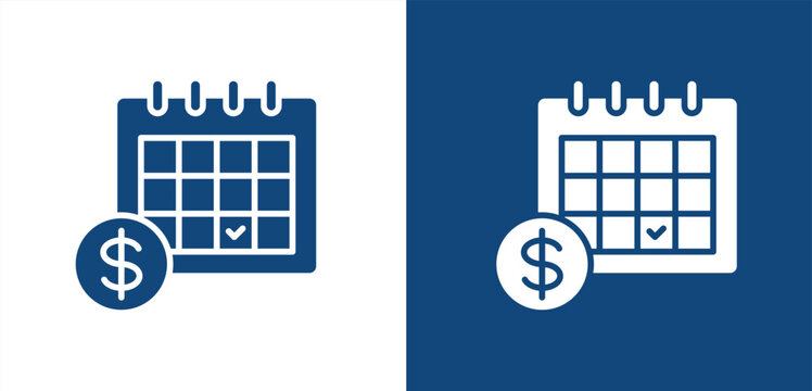 payment icon, with light and dark background.