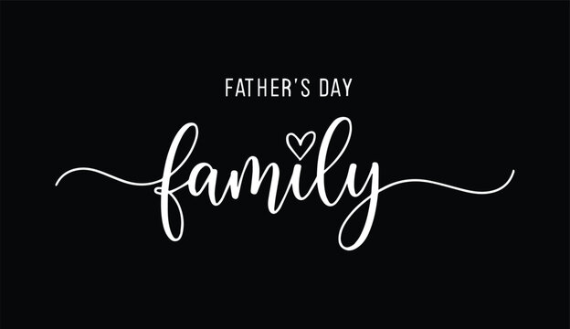 Happy father's day family greeting card with heartfelt message