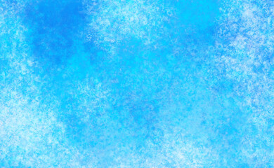 涼しげな青色の水彩画風背景素材