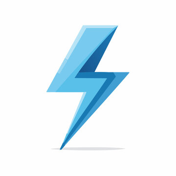 Blue Lightning Bolt Icon