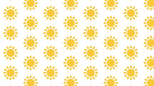 Abstract White Background Sunny Day Pattern Animation with Continuous Side Motion 4K 60fps