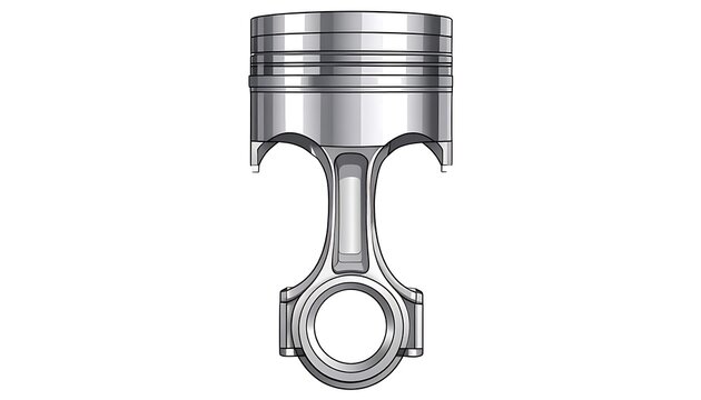Piston engine part metal machinery.