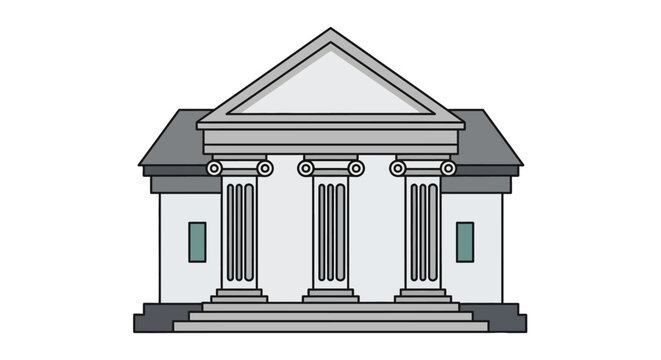 Building with Columns Facade.