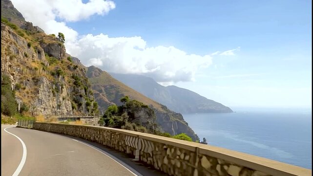 Amalfi Coast, Mediterranean Sea, Italy.