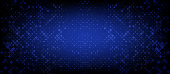 Fototapeta premium Abstract Technology Digital Circles of Particles. Futuristic Background. Big Data Visualization. Cyber Concept. Vector Art.