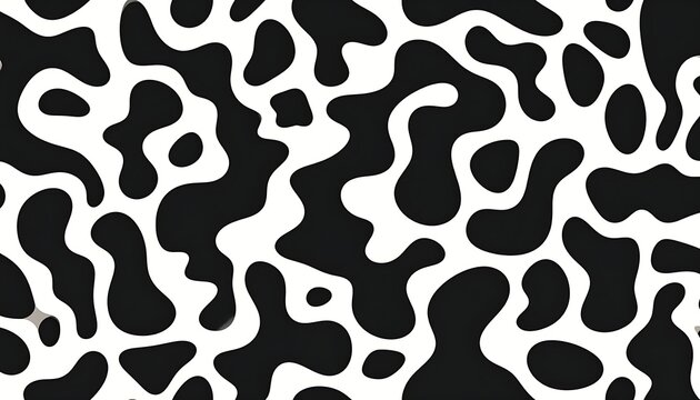 Black and white abstract animal print.