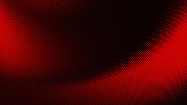 bright red color and deep black areas with a pattern of small dots or grainy noise arranged regularly, creating a surface texture that looks like a technical material or digital panel.used as wallpape