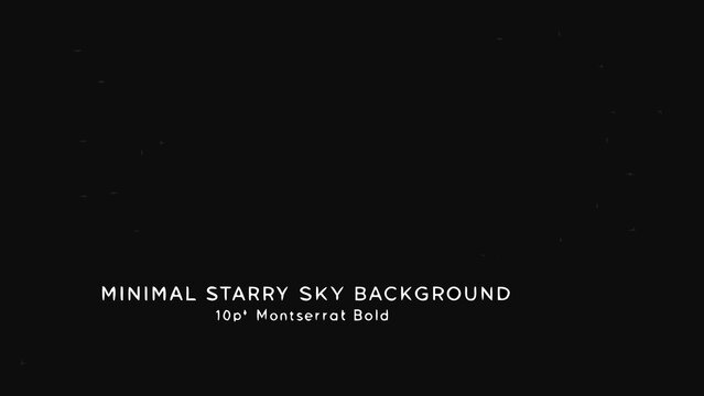 Minimal starry night sky background with scattered white stars on black high quality professional detailed