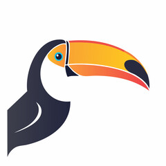 Naklejka premium Stylized Toucan Bird Illustration