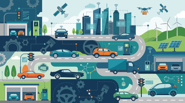 Connected Cars in Smart City with Satellite and IoT