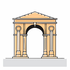 Obraz premium Triumphal Arch Illustration