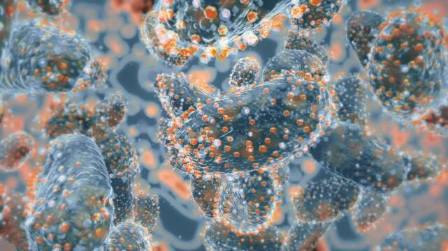4K Ultra HD footage of a Hantavirus dangerous rodent-borne virus alert animation illustrating zoonotic pathogen transmission and epidemic biohazard warning.